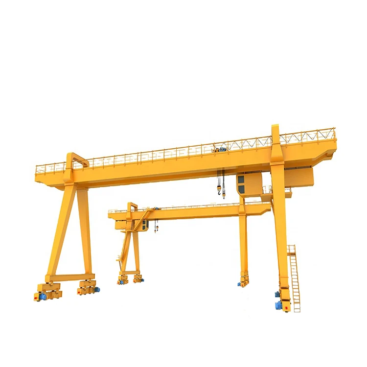 Double Beams and Girders Cabin Control Heavy Duty Rail Mounted Goliath Or Gantry Frame Crane