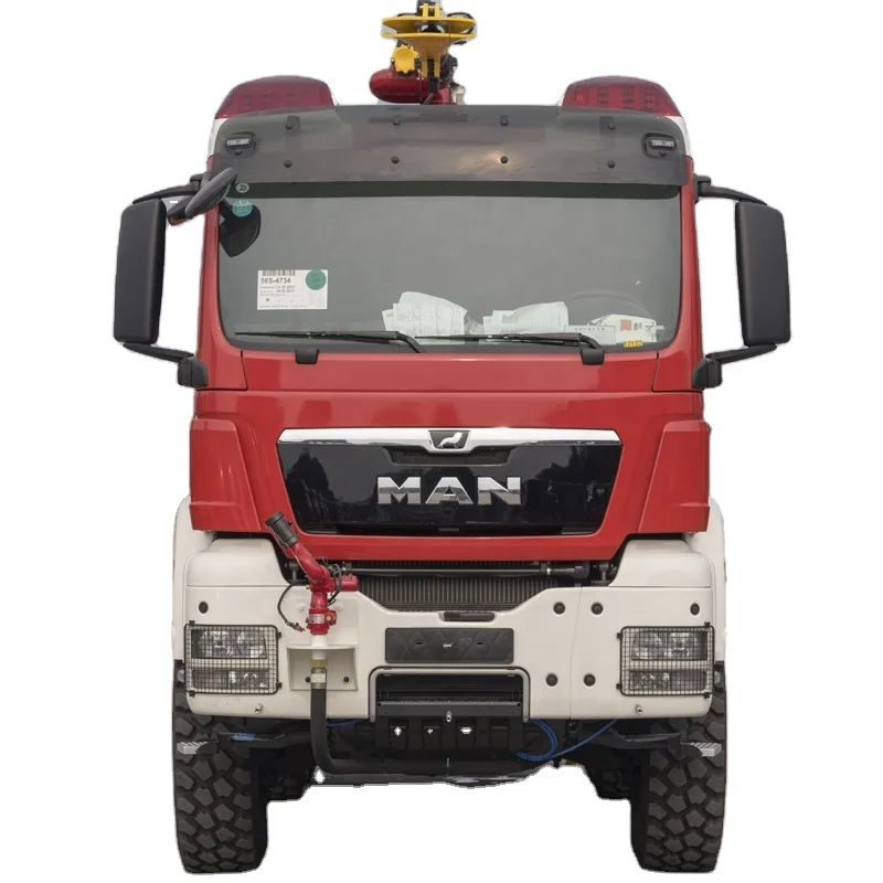 MAN airport fire truck fire water cannon with pump fire fighting vehicle for sale