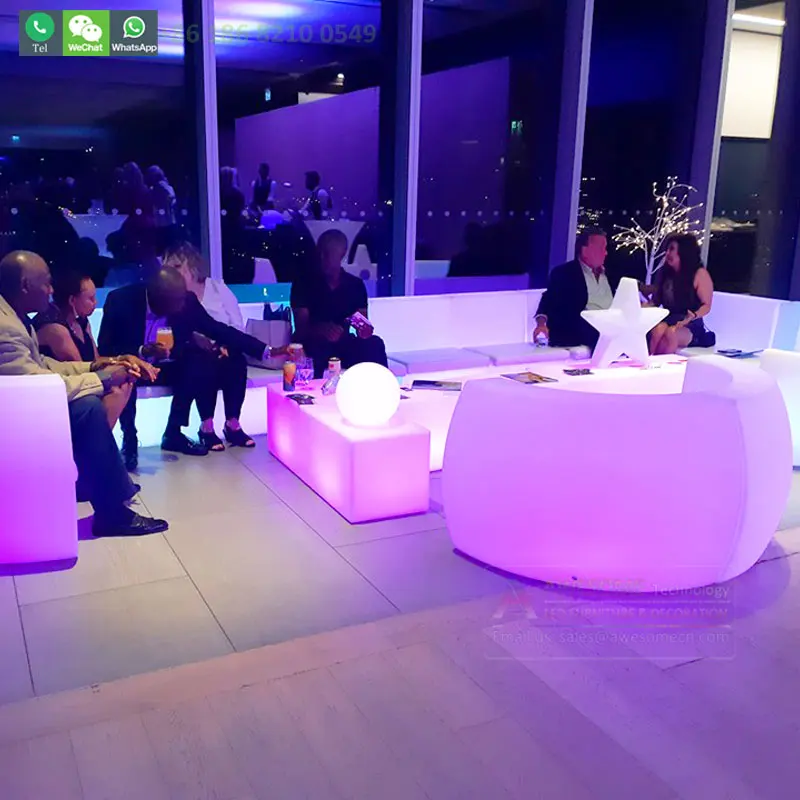 Led Night- Club-Furniture Luxury Nightclub Night Club Furniture Sofa Seating for VIP Room ( Sf201)