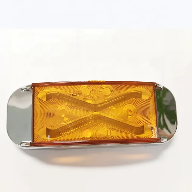 new design daul function light led marker lights led side clearance  lights with bezel universal truck towing trailer RV bus etc
