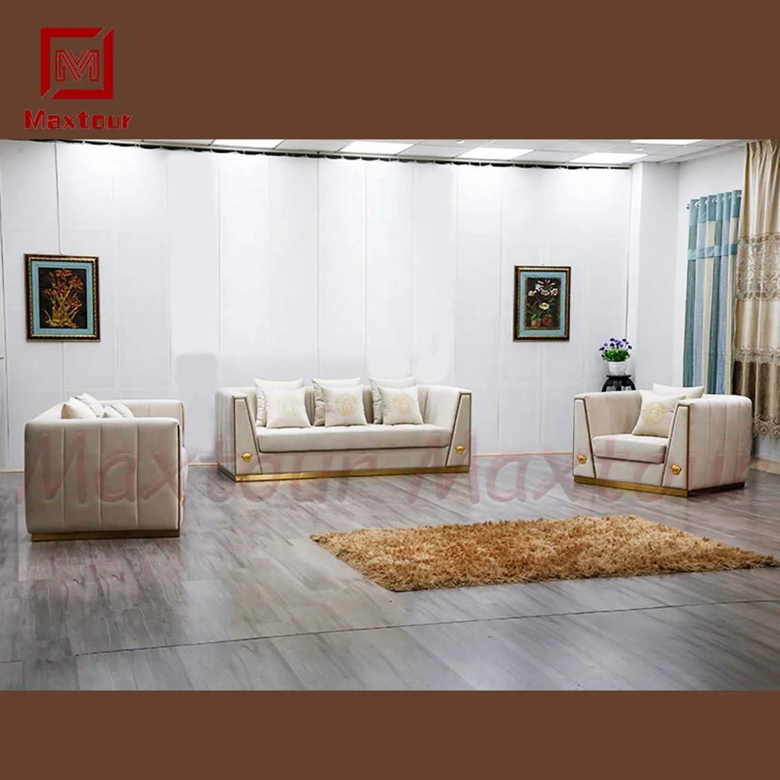 Factory Direct Luxury Home Modern Leather Sofa Sets Living Room Furniture Section Sofas