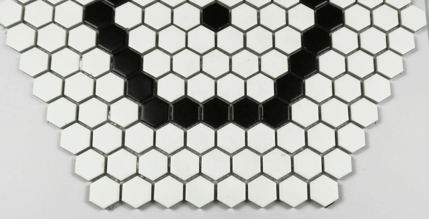 
Hexagonal Wall Decoration Ceramic Mosaics Indoor Decorative Ceramic Floor and Wall Tiles 