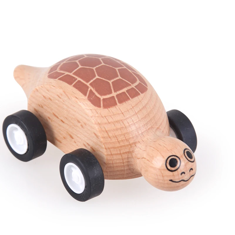 UDEAS kids early educational Children Colorful Cartoon Baby animals wooden small toys