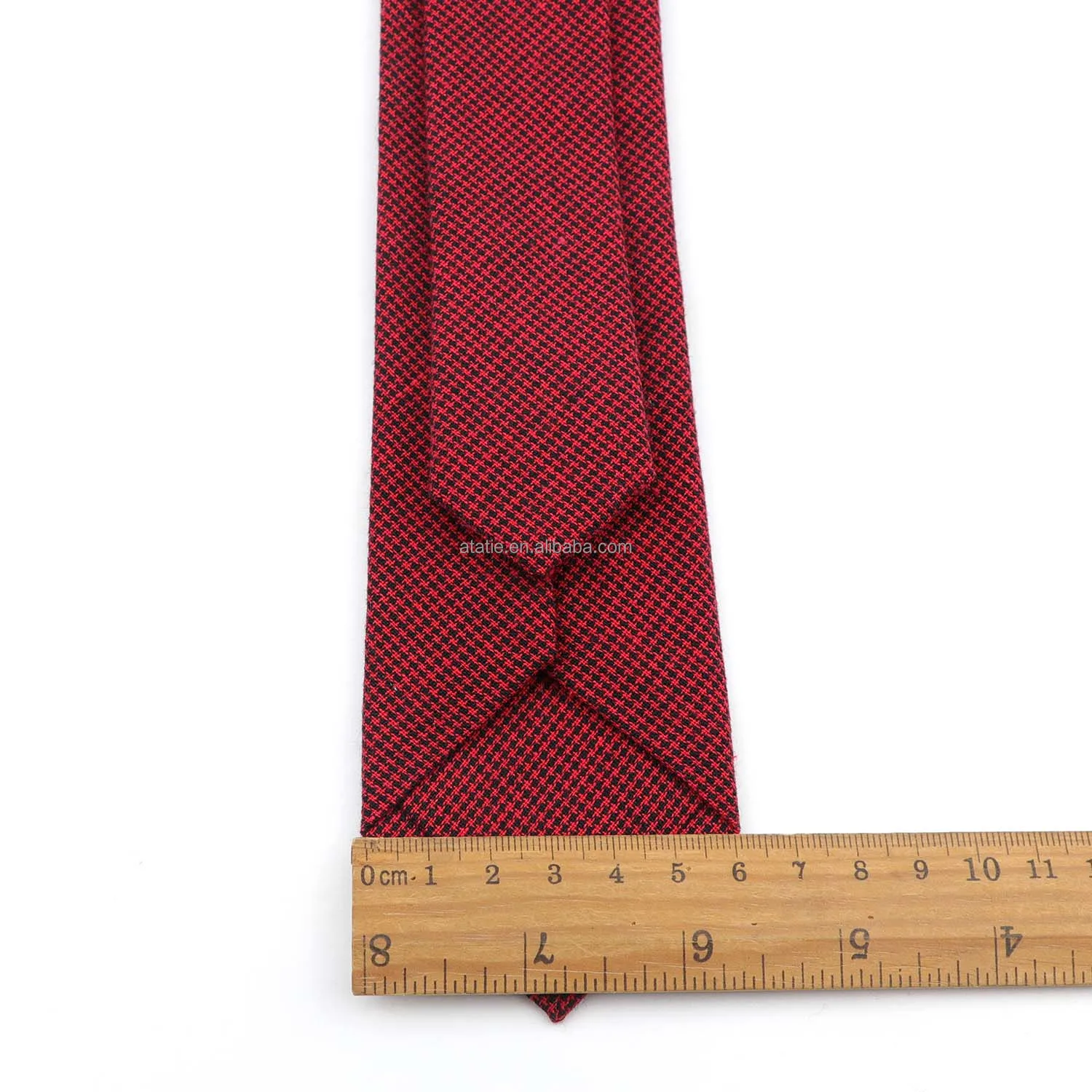 Pure Colorful Mens Fashion Tie Casual Cotton Plaid Striped Necktie 6CM Width Narrow Wedding Business for Men