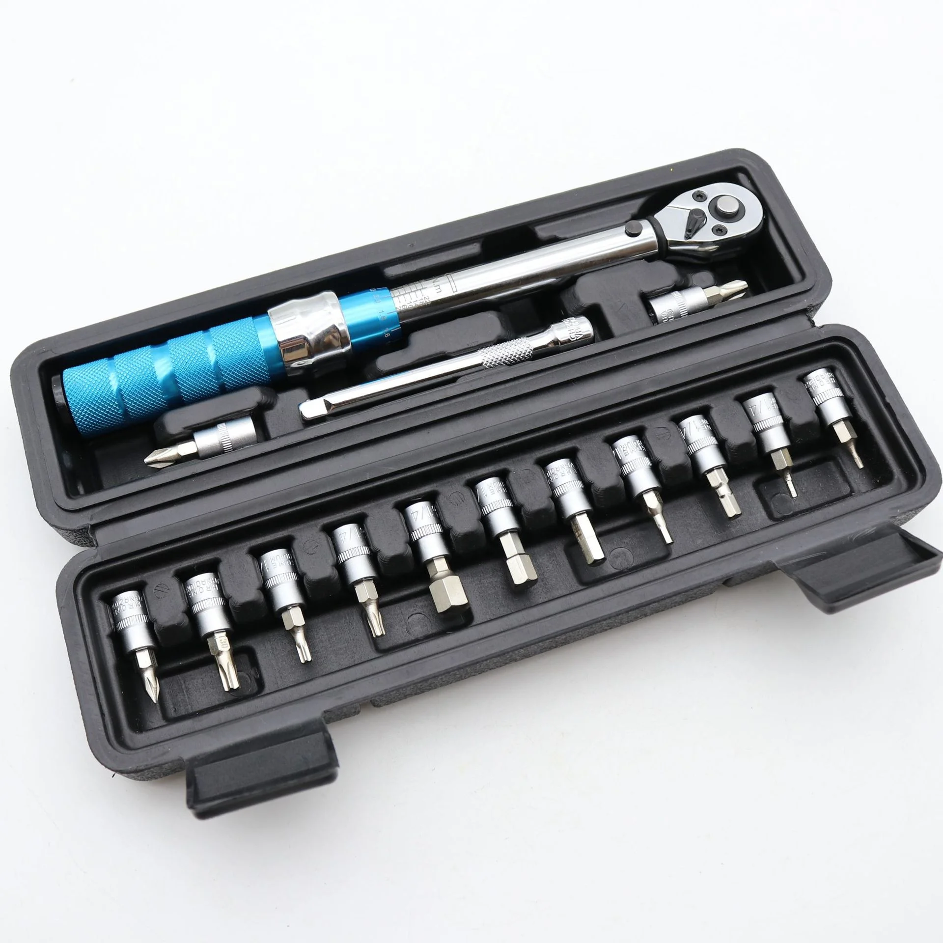 1/4 Inch Drive Universal Digital Adjustable Bicycle Wrench Set Chrome Finish Steel Alloy Spanner Metric Measurement OEM Product