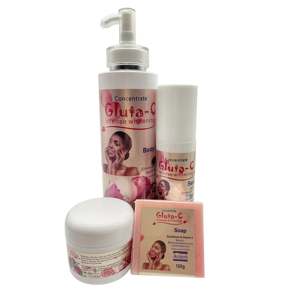 Gluta Booster Gluta C Concentrate Intense Whitening Anti Tache Eliminate Black Stains Evens Out Complexion Skin Care Set New