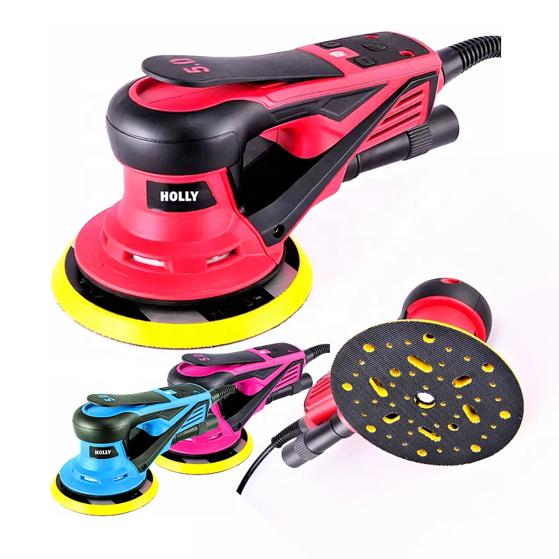 New & Hot Electric Brushless Orbital Sander 6 Speed Control With 2 Switch Eccentric Sanding grinding Polish Machine Orbit Sander