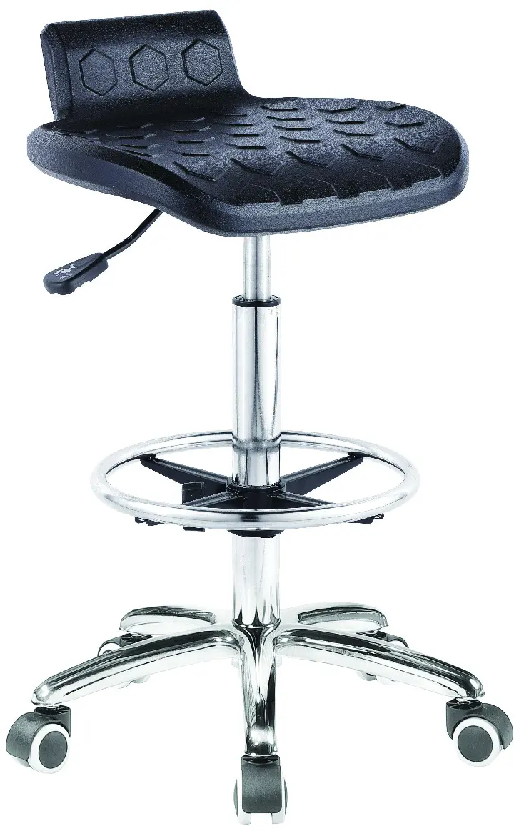 Ergonomic Contour Polyurethane Height Adjustable Lab & Factory Chair PU Anti-static Stool