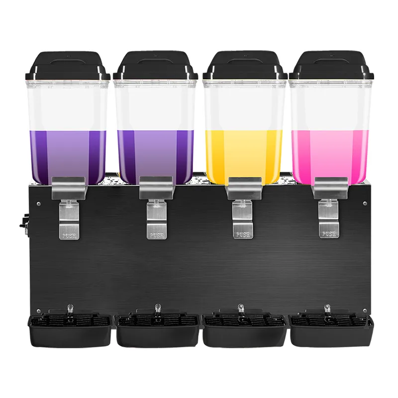 Commercial Wholesale Price Large Capacity 64L Automatic 4 Tanks Drink Dispenser Mixed Fruit Concentrate Juicer