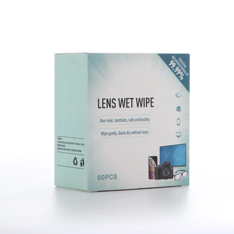 Universal Eyeglasses Cleaning Wet Tissue Anti Fog Lens Wipes For Glasses