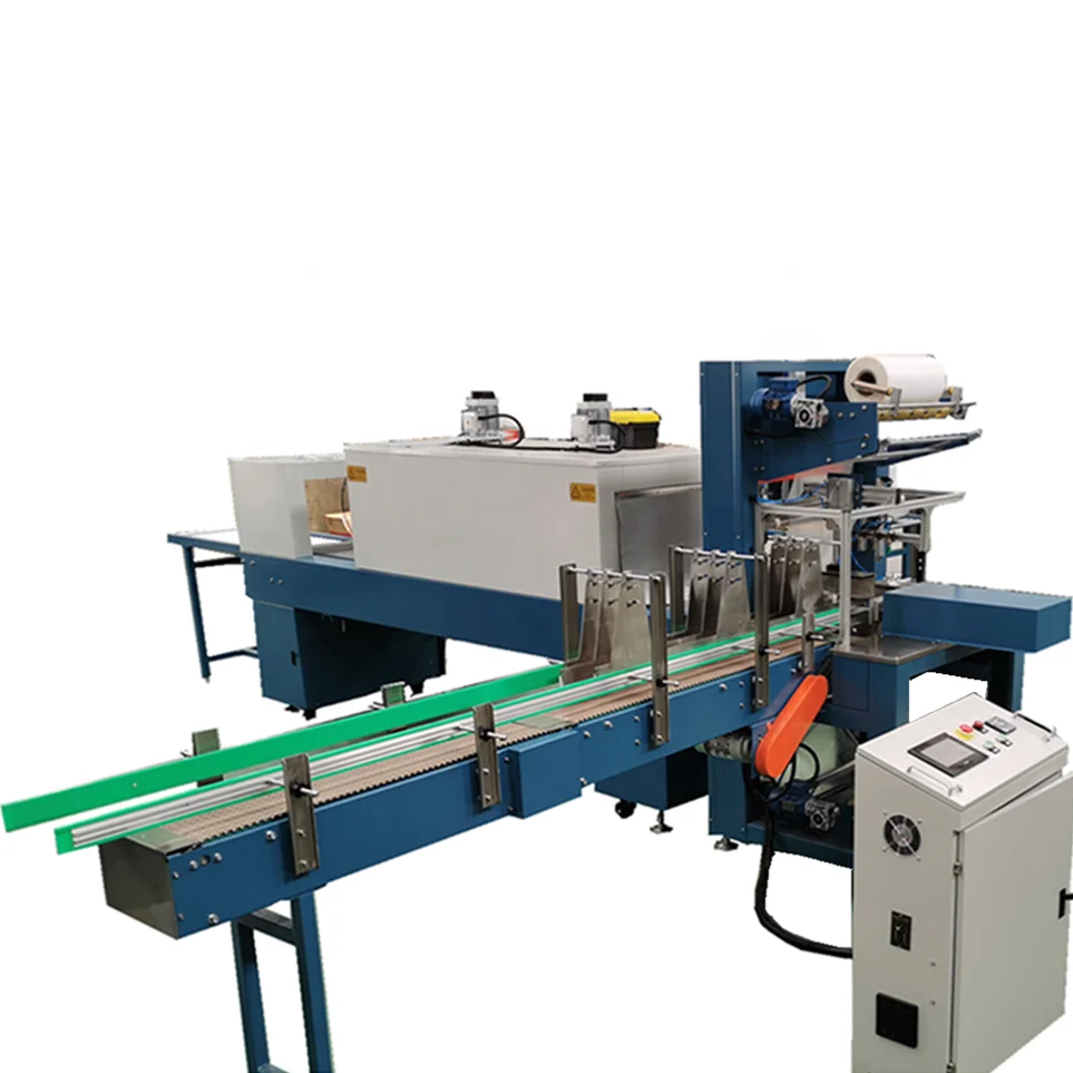 Bottle Drinking Water Beer Factory Automatic PE Film Shrink Stretch Heating Wrapping Packing Packaging Machine Production Line