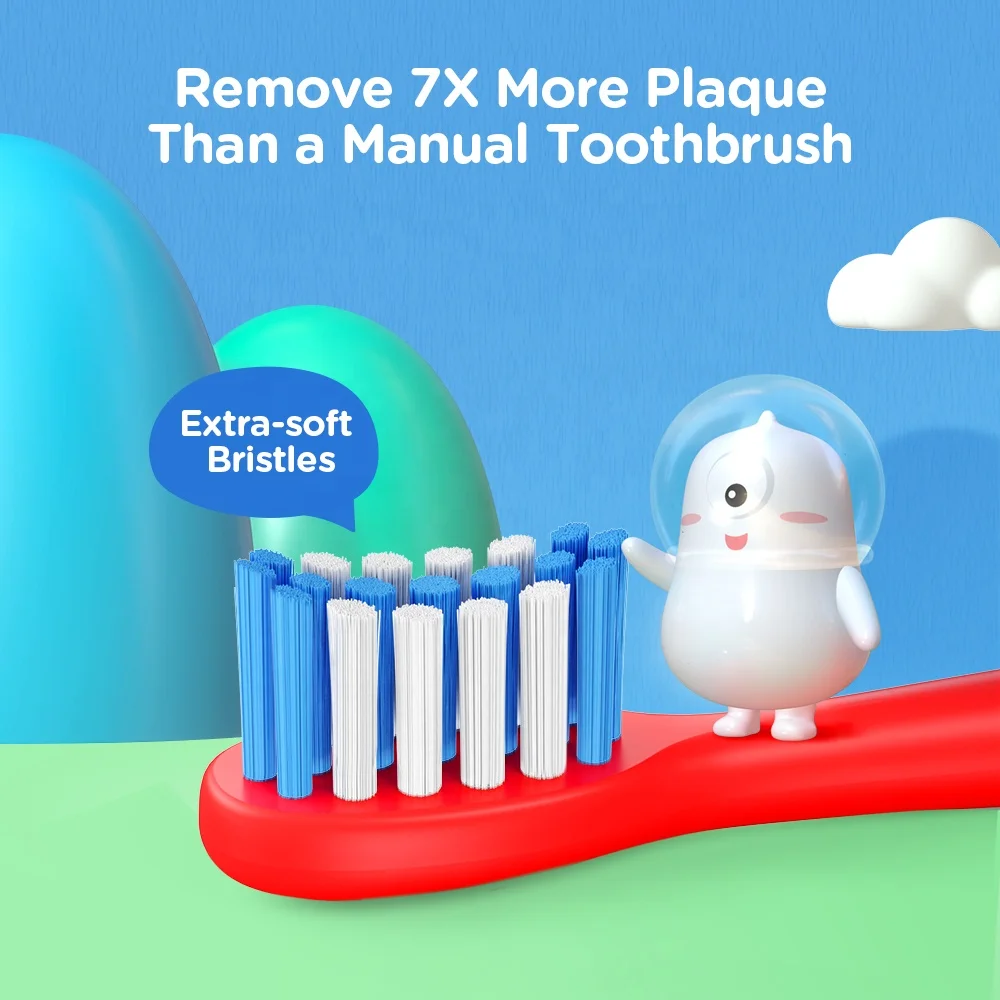 Bitvae BV K7S Smart APP 6+ Ages Kids Sonic Electric Toothbrush with Pressure Sensor