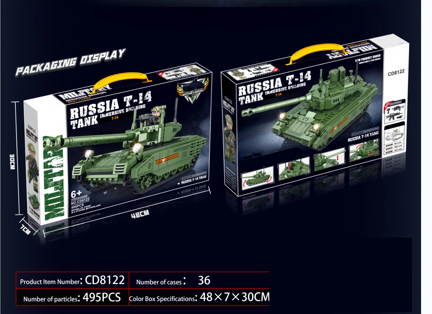 Survival War Russia T-14 Armata Main Battle Tank Ww2 Army DIY Toy Military Tank Building Blocks Bricks BazaarSoldiers