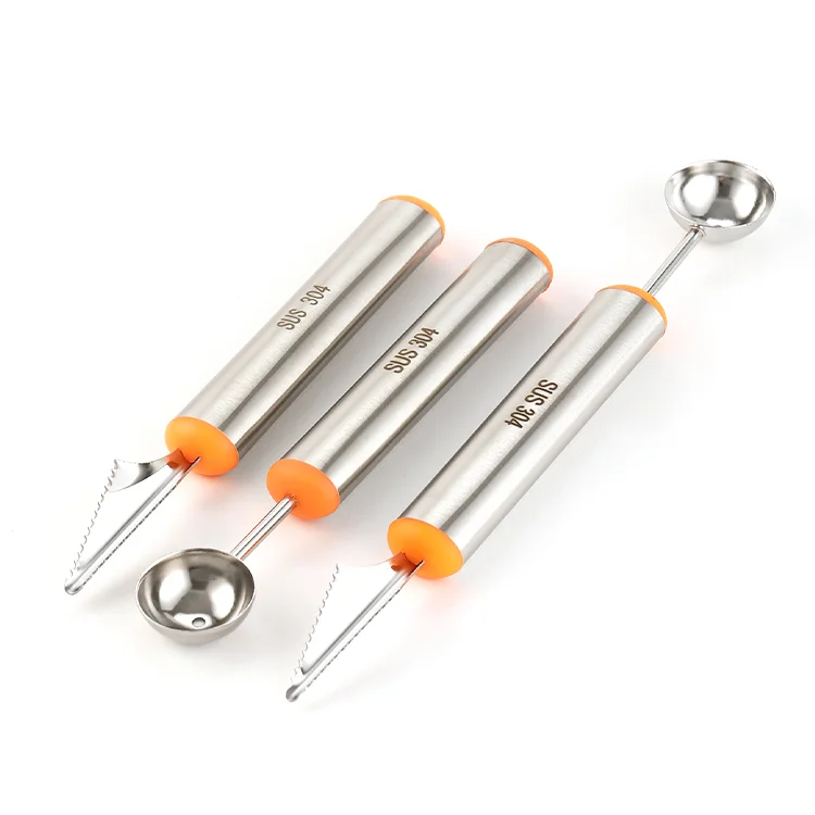 Stainless Steel Watermelon Spoon And Bending Tool Fruit And Vegetable Tool Melon Ball Spoon Cutting Machine Engraving Machine
