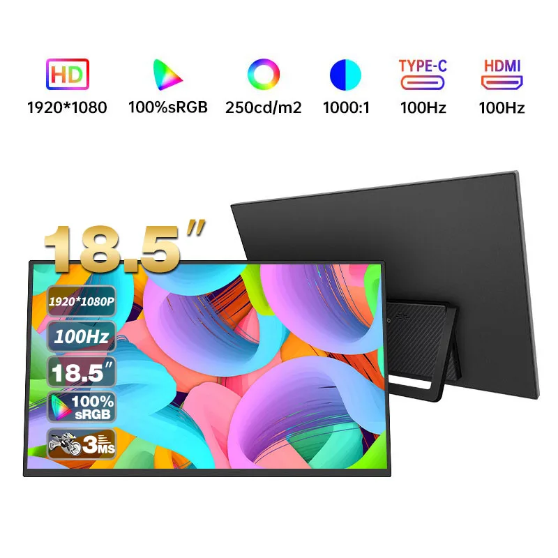 ODM OEM 15.6 17.3 18.5 Inch Gaming Touch screen Computer phone Display FHD UHD 1080P 4K IPS Laptop PC LCD Portable Monitor