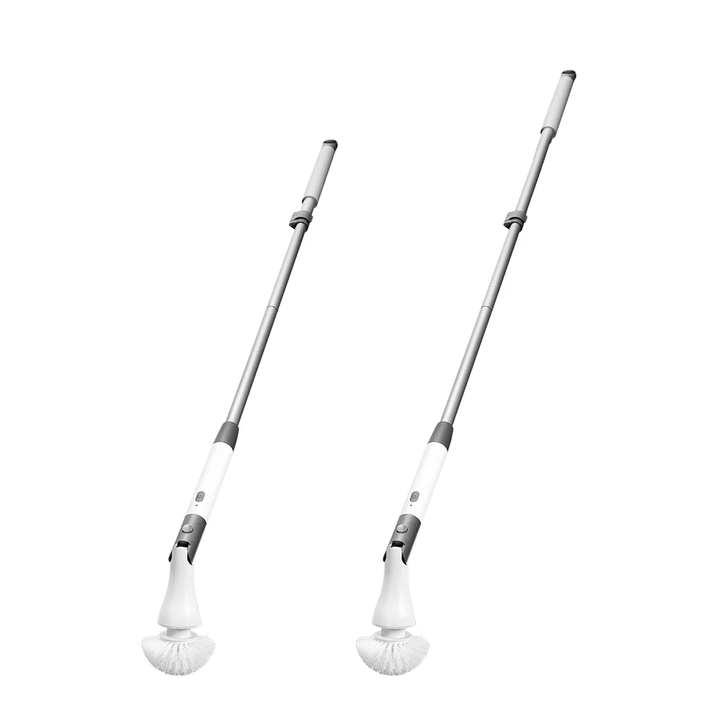 Adjustable Extension Handle Waterproof Bathroom Scrubber cordless Cleaning Brush Electric Spin Scrubber with Long Handle