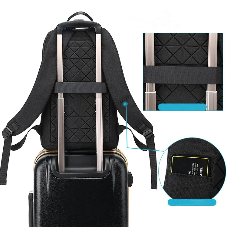 New design business Travel Backpack Slim Waterproof Laptop Backpack with USB Charging Port 15.6 inch Laptops Backpack bag