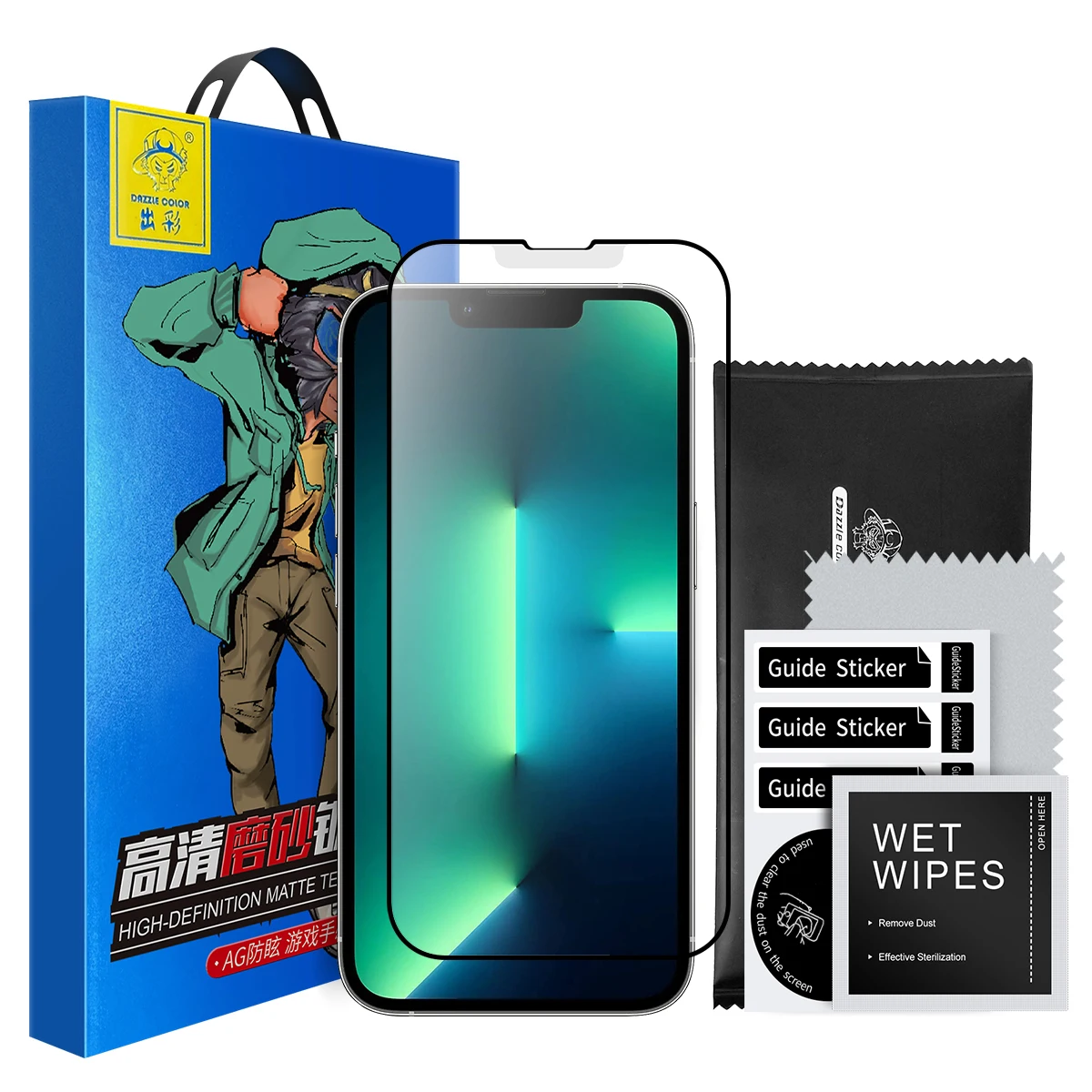 For iphone 13 Pro Max Matte Screen Protector Explosion-proof Game Tempered Glass Screen Protector for iphone
