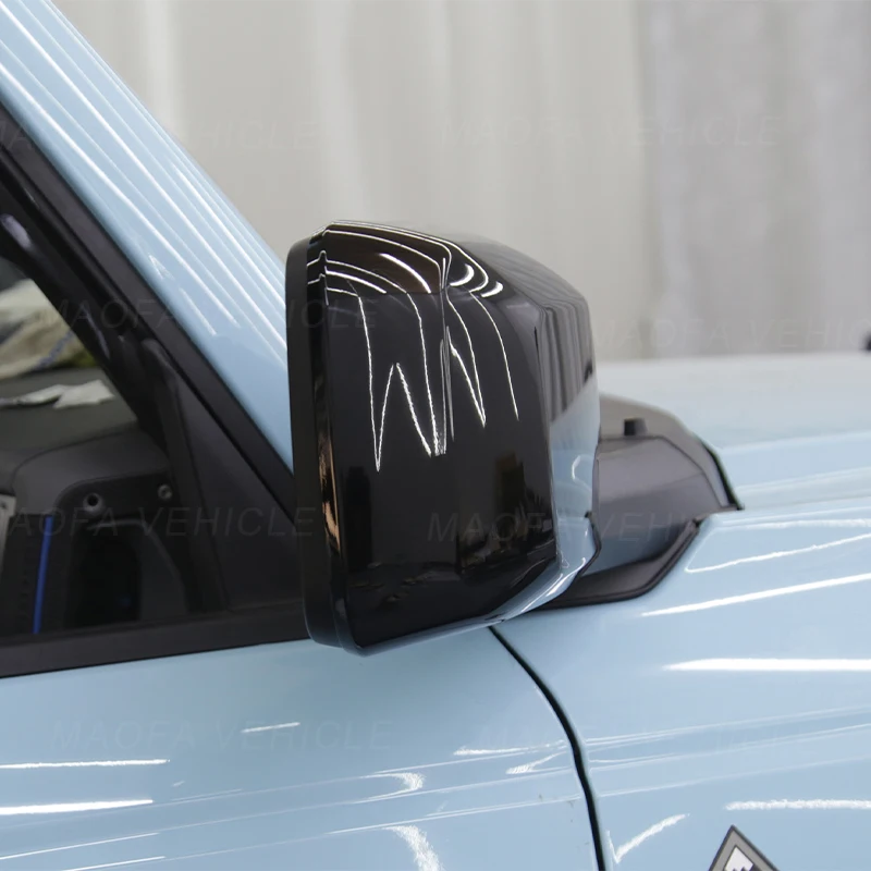 High quality accessories ABS Rear View Rearview Mirror Wing Cover Trim For Ford Bronco 2/4 door 2021 2022 2023