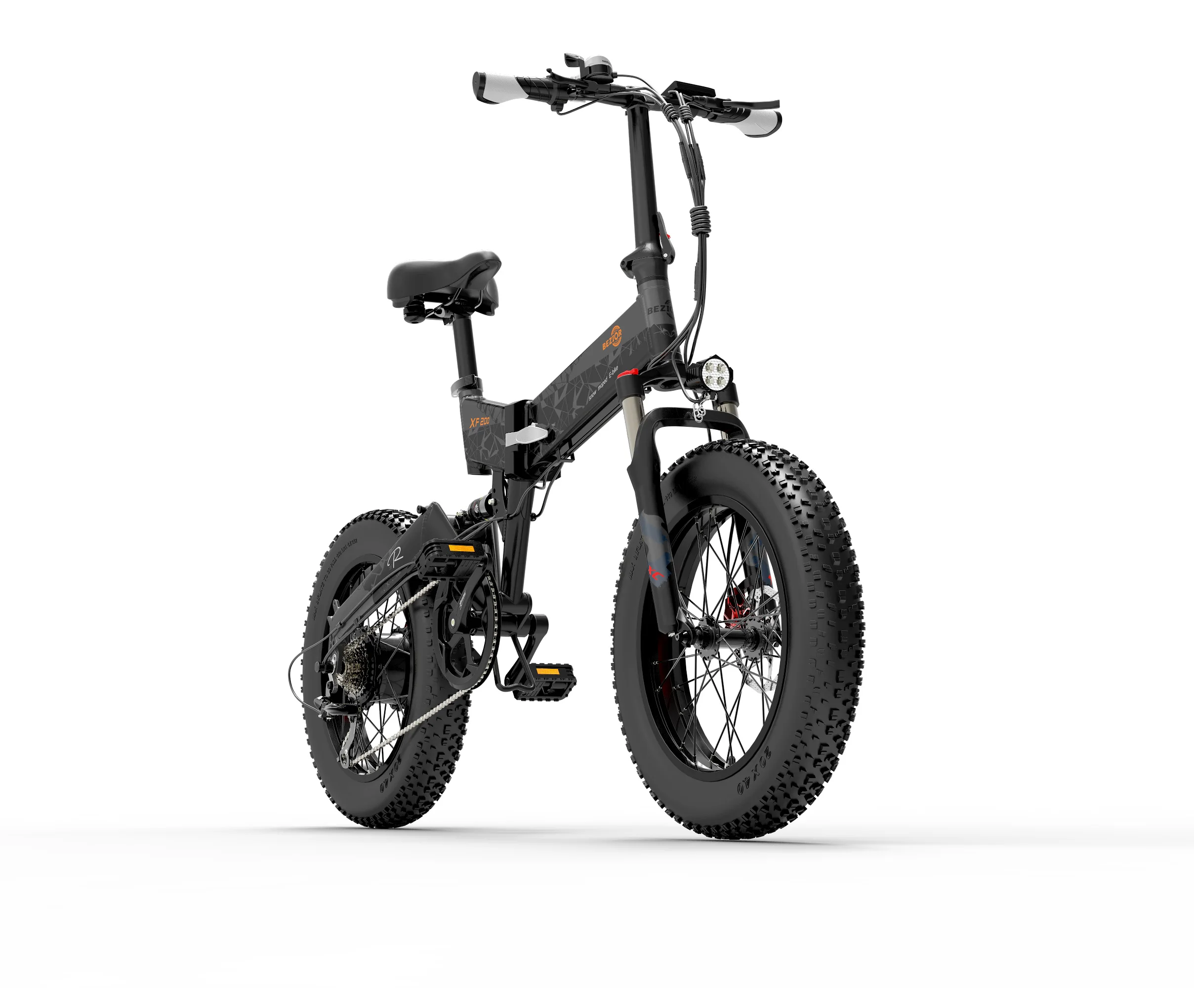 Drop shipping 2 day delivery BEZIOR XF200 brushless motor 1000w bicycle stealth bomber folding ebike fat tire kids electric bike