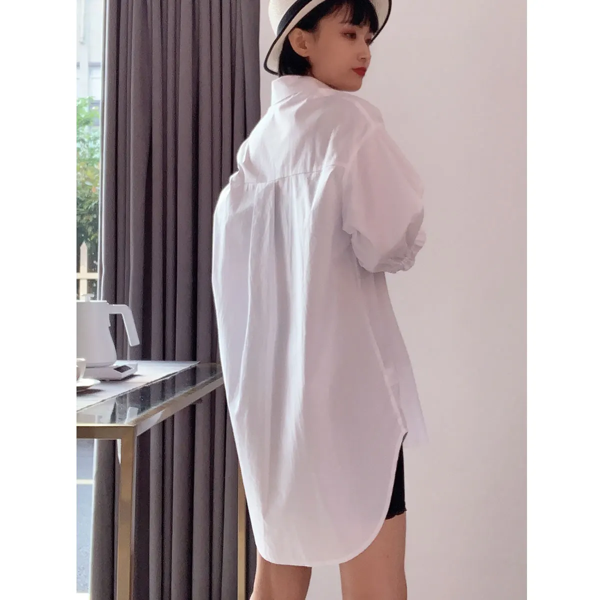 OEM upscale ladies fashion simple style shirt spring and summer blouse elegant ladies blouse