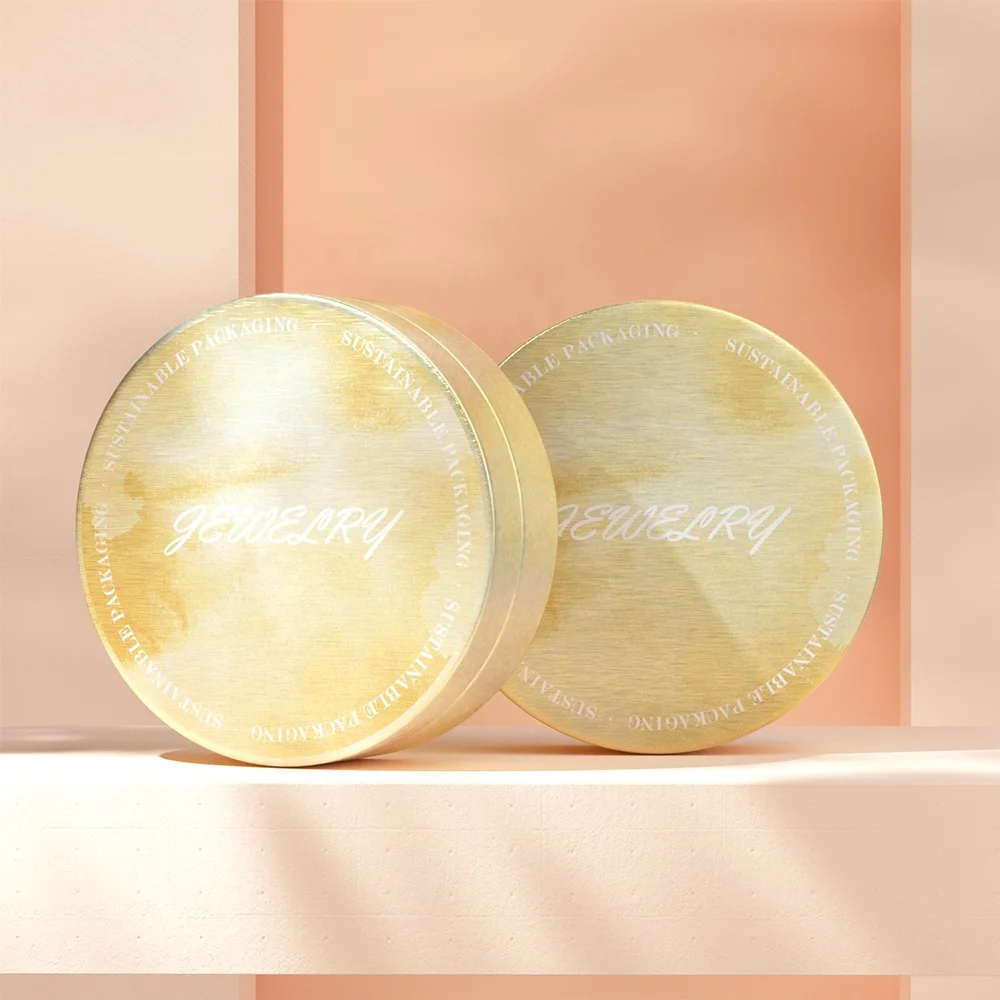 empty 100ml color printing jewelry aluminum tin can jar jewelry packaging aluminum tin