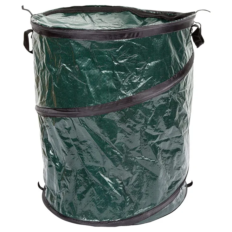 dropshipping Collapsible Trash Pop Up  Outdoor Portable Garbage Can with Zippered Lid  Ideal for Camping Recycling RVs