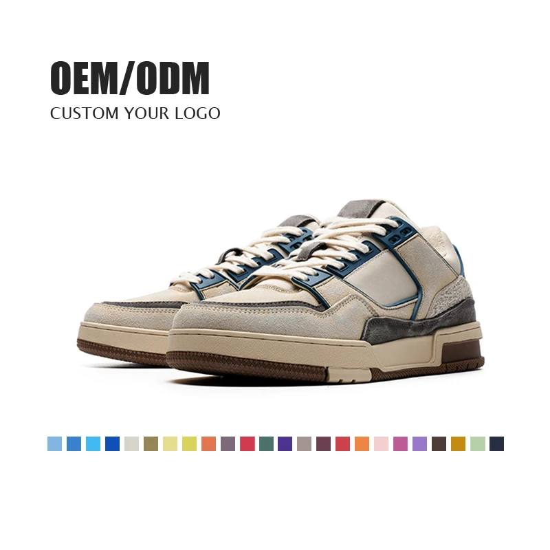 Original Custom Logo White Design Men Casual Shoes Sneakers Comfortable Casual Basketball Style Skateboard Shoes For Men