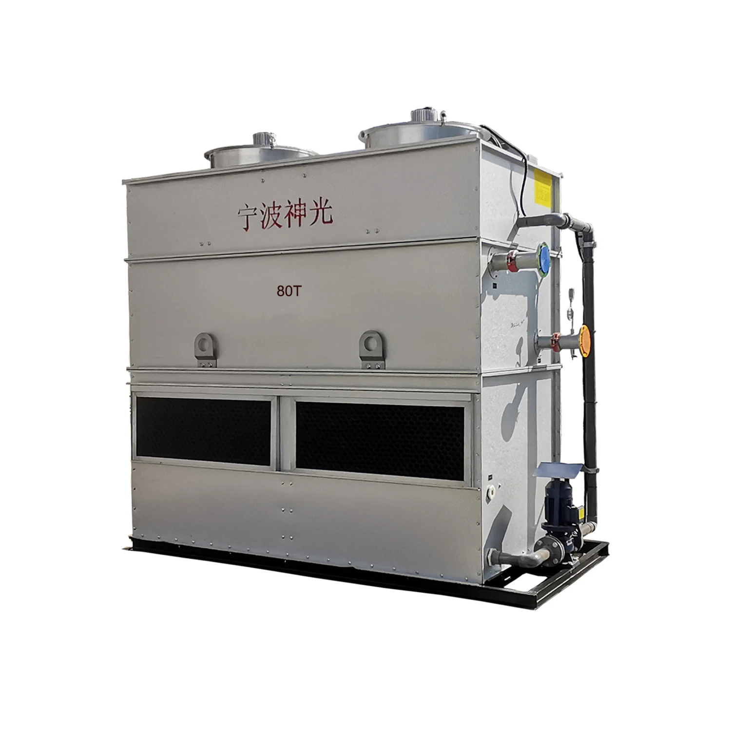 80T cooling capacity closed cooling tower for induction furnace