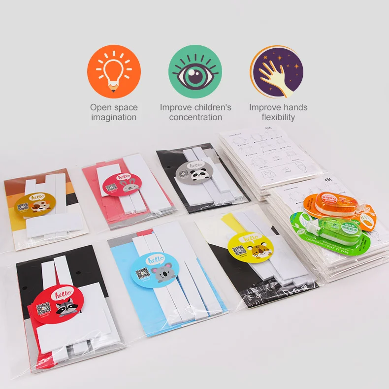 Wholesale Amazon Hot Selling 6Pcs/Set Handmade Educational DIY Learning Toys Sticker For Kids