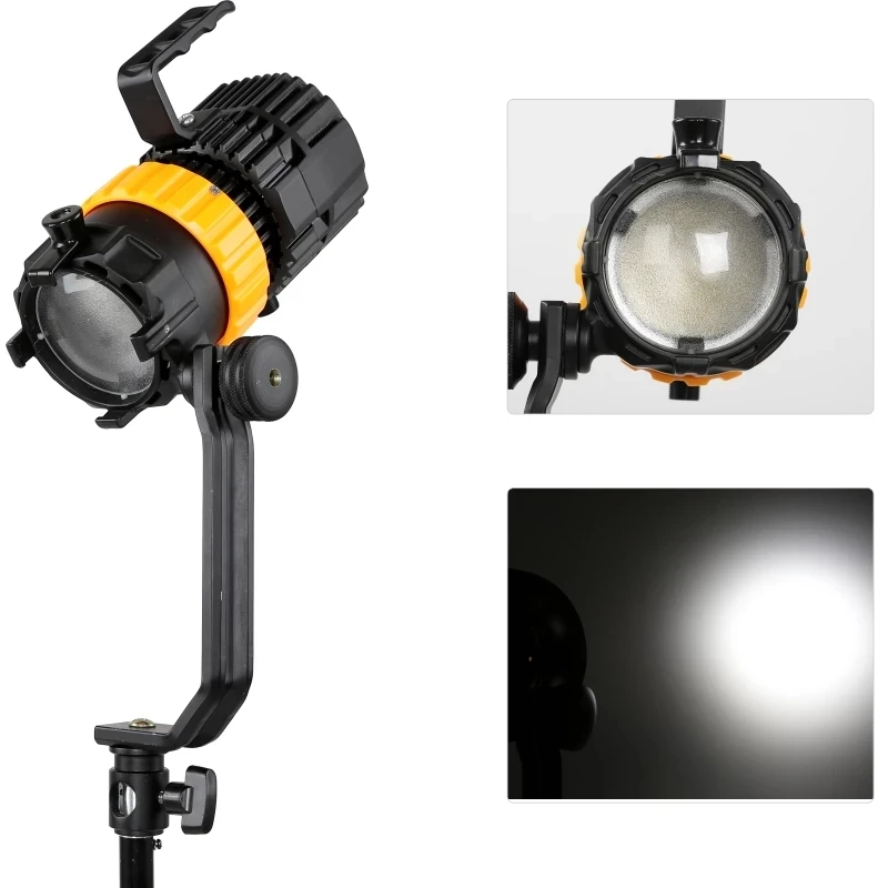 Falcon Eyes 100W Pulsar P-5TD 3200K-5600K adjustable focus professional photography photo video studio led fresnel spot light