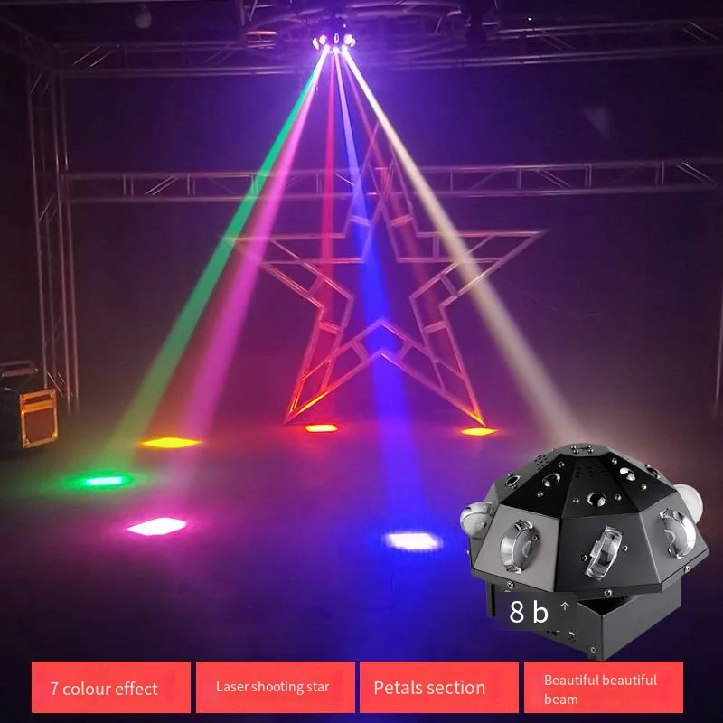New product led stage lights RGBW mini led beam moving head cyclone mushroom laser projector stage effect lighting