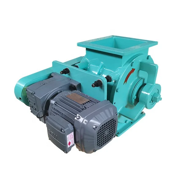 Ash discharging powder discharge rotary airlock valve for sawdust star unloader for dust collector