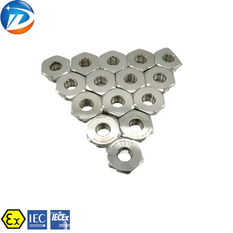 
Brass stainless steel male female Threaded Explosion proof pipe adapter pipe fittings with CNEx ATEx IECEx Certificate 