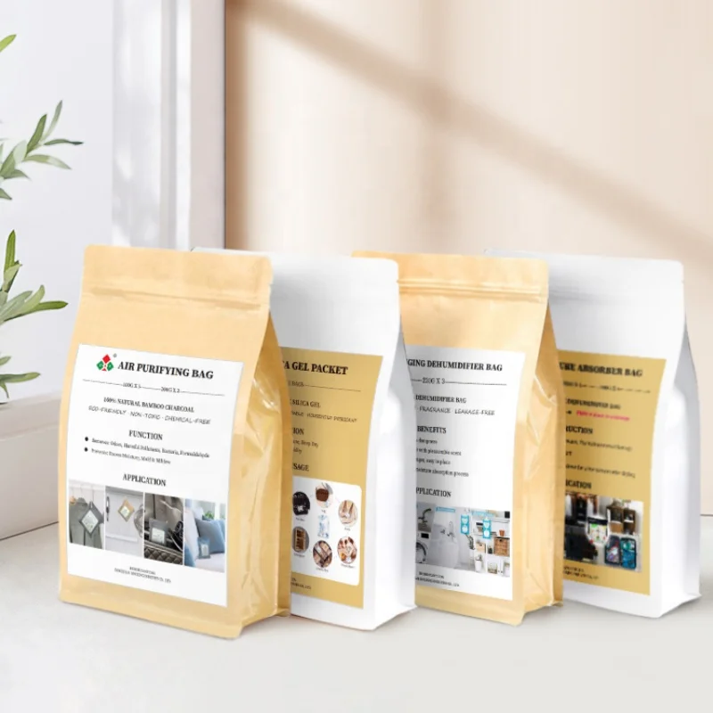 OEM Household Products 4 in 1 Moisture-proof and Deodorant Set Silica Gel Desiccant High-end Gift Box for Home Dehumidifiers