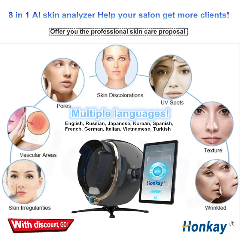 3d Mirror Skin Analyzer Equipment Magic Mirror for Sale White Cellulite Roller Cellulite Treatment Machine Trusculpt Machine