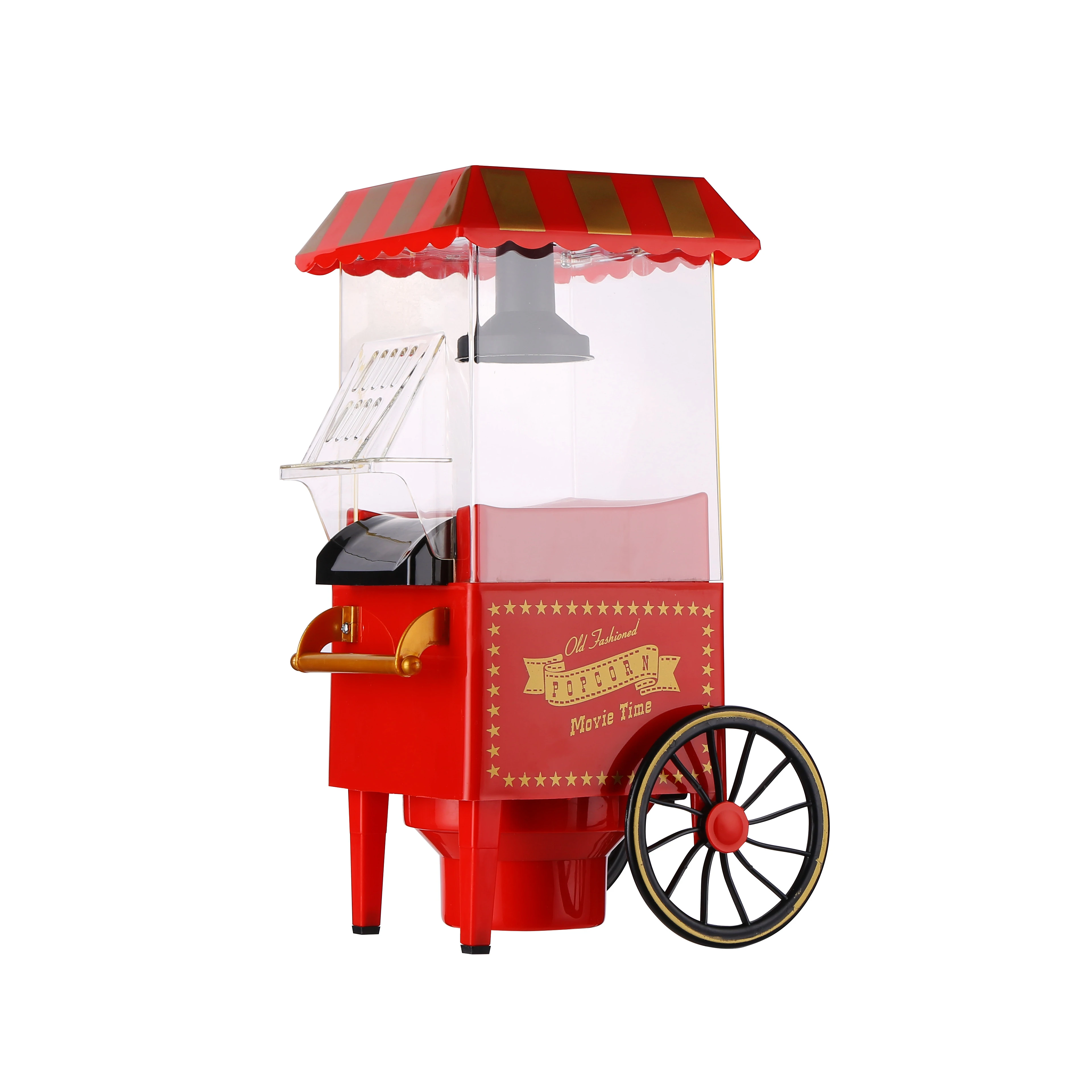mini industrial home use popcorn machine with wheel