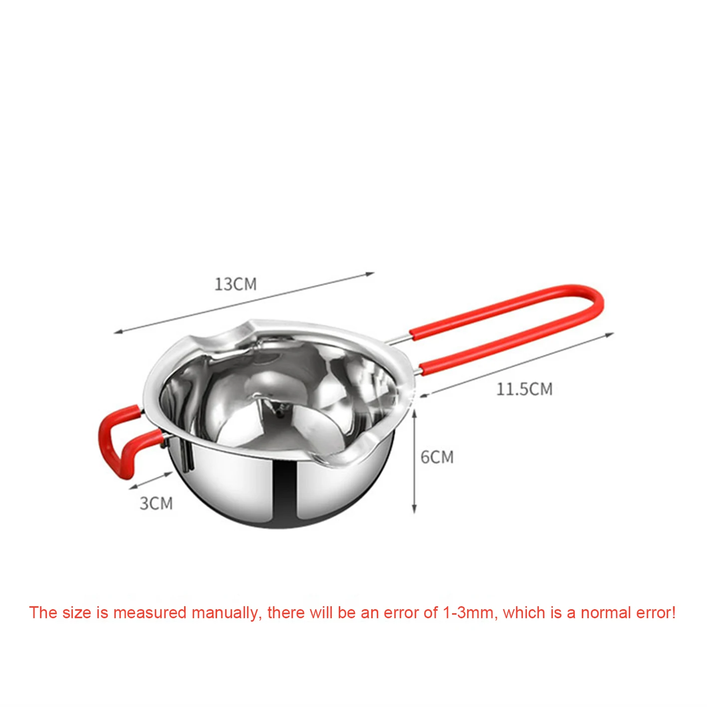 The pot with ergonomic handles provide a comfortable grip ensuring ease of use and control while cooking
