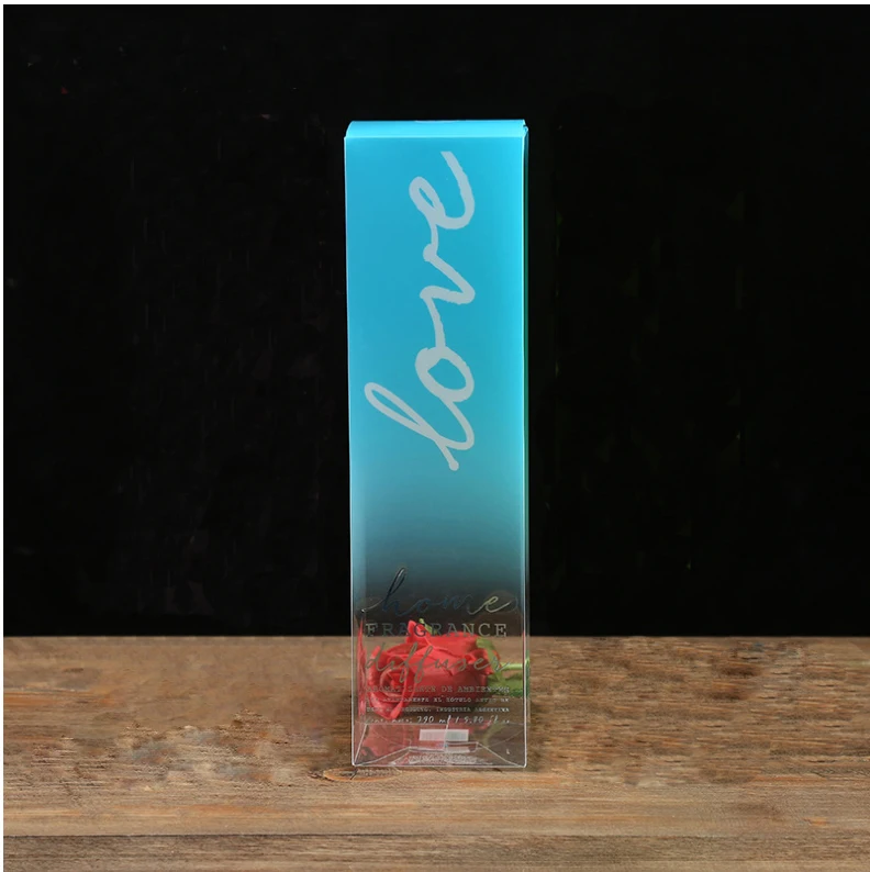 Индивидуальная коробка горячее тиснение печать складные маленькие прозрачные пластиковые