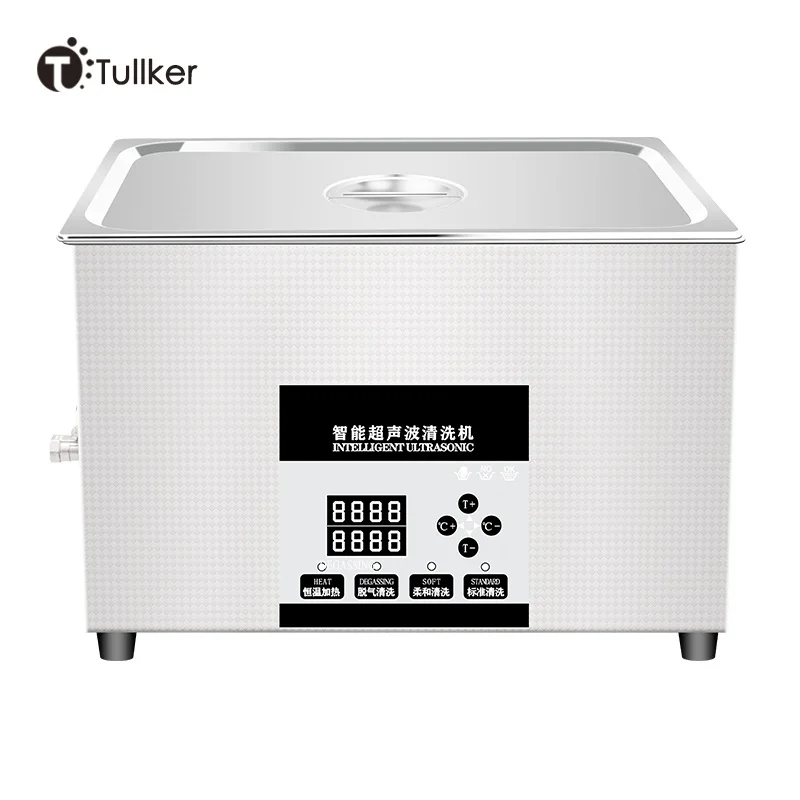 30L tullker Настольный откачивание газа время тепло Отрегулируйте оригинальный цена по прейскуранту завода, оптовая торговля 30 л Настольный 30 литров ультразвуковой очиститель