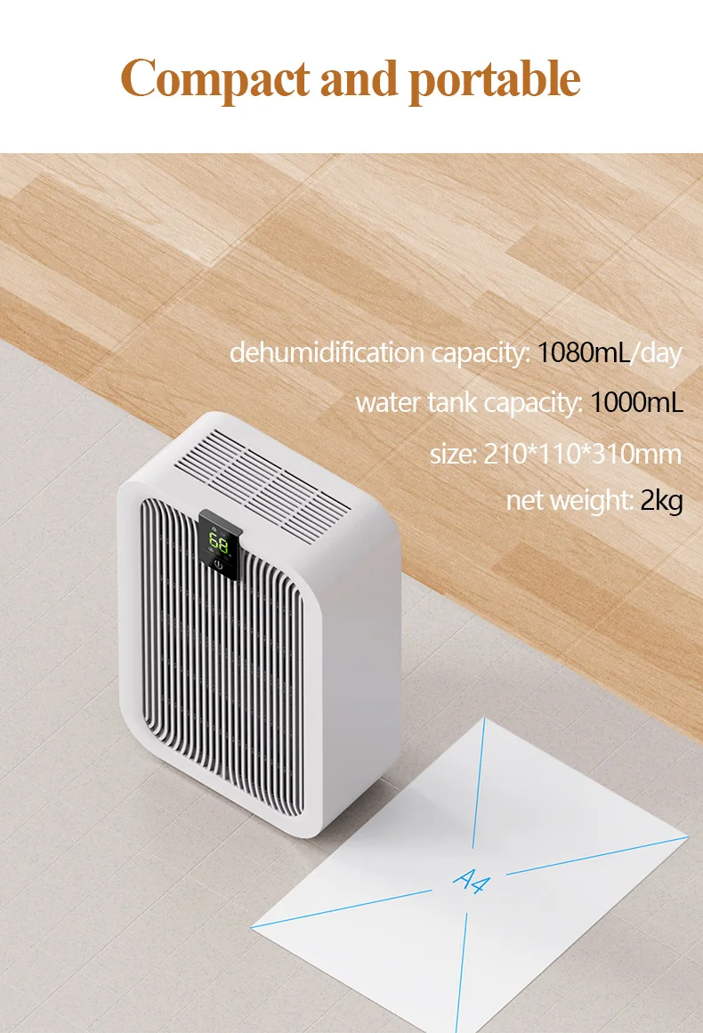 RUNAL Source Factory Price Oem Customized Wardrobe Rooms Electric Portable Mini Homes Air Dehumidifiers