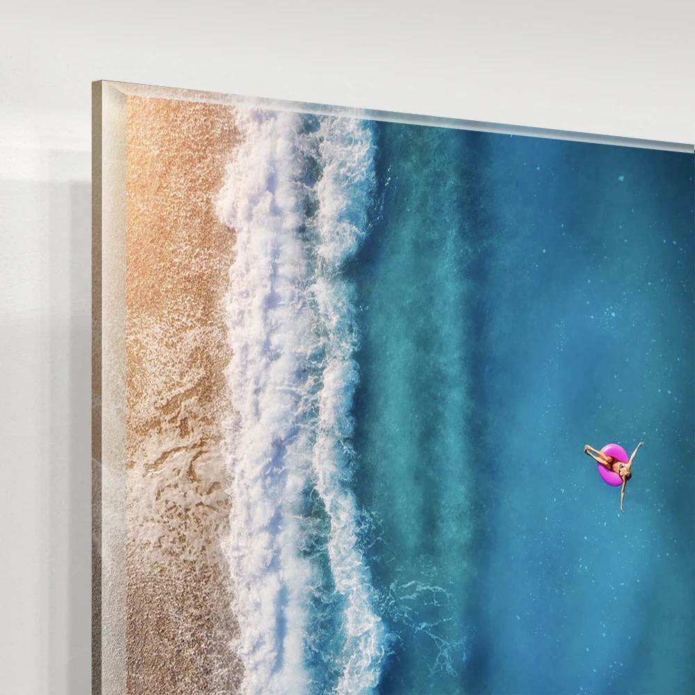 Hot Sell Luxury Fashion Landscape Seascape Acrylic Prints Art Metal Frame Painting Canvas Painting Wall Art for Bedroom