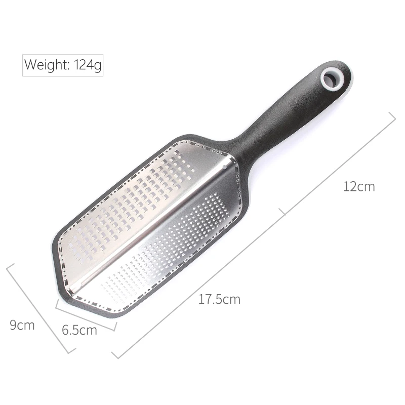 Factory whole sale manual stainless steel cheese grater vegetable grater with two side for kitchen