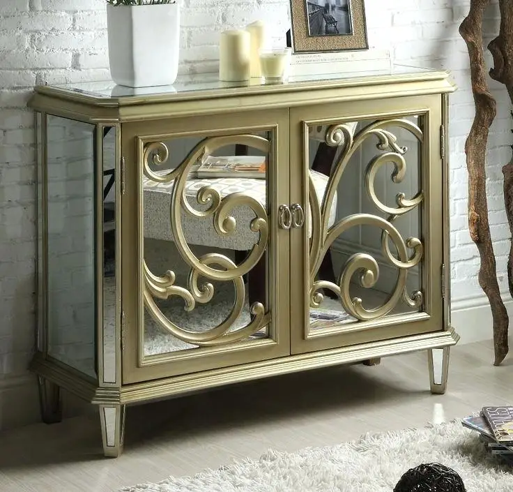 Дворцовые зеркальные декоративные шкафы для хранения цвета