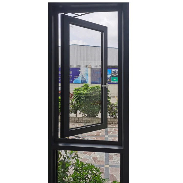 ZMR american style others windows black aluminum frame single hung window panoramic windows