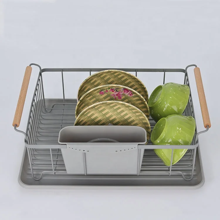 Dish Drying Rack , Collection Dish Drainer Drain Board and Utensil Holder