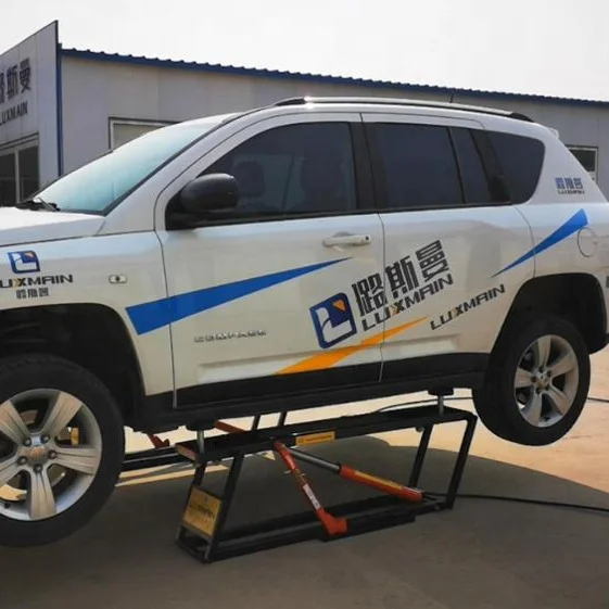 3.5ton Hydraulic Portable Car Elevator Quick Lift Mobile Scissor Jack Easy-to-Use Garage Car Ramps American Popularity Car Lifts