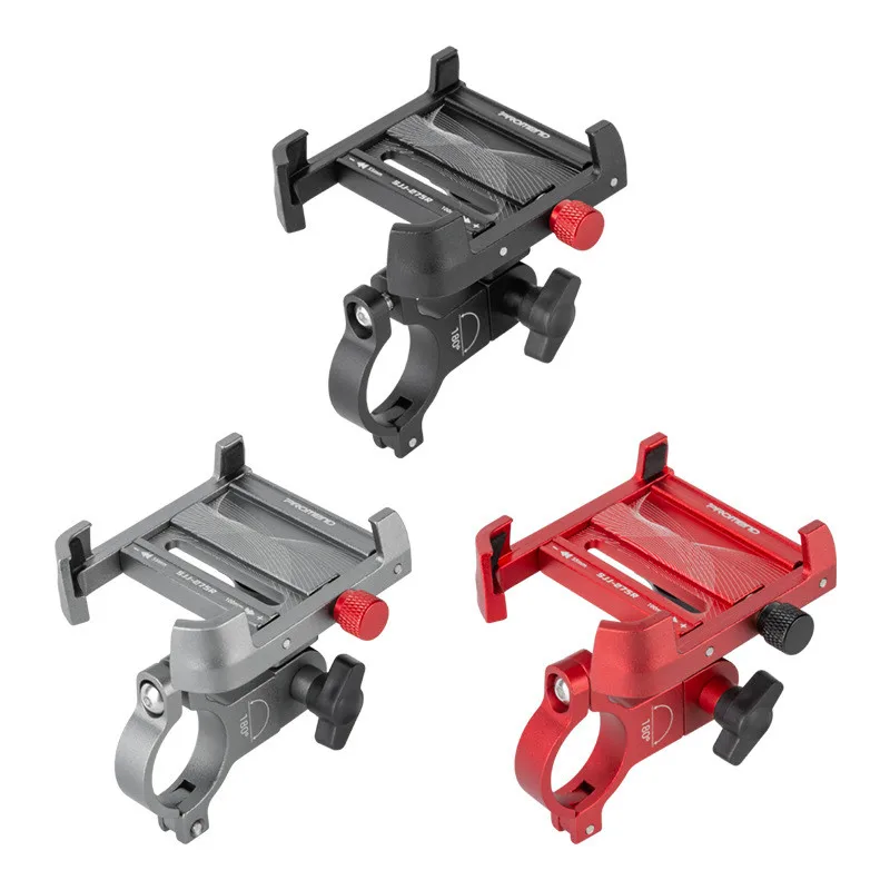 Quality Portable Waterproof Aluminum Alloy 360 Degree Rotatable Handlebar and Rearview Bike Smartphone Holder