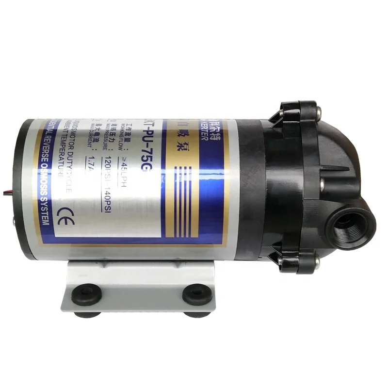China Brand Quick Fitting Domestic RO Self-Priming Pump Booster Pump 75gpd Small Size Pump