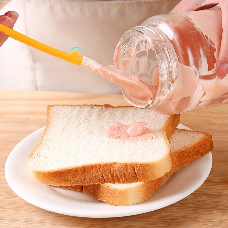 New Coming Non Stick Silicone Stirring Scraper Baking Multifunctional Openable Can Butter Jam Spatula